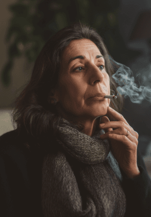 Woman holding sc product